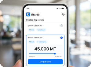 Opções de crédito disponíveis